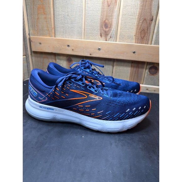 Brooks Glycerin 20 Mens Road Running Shoes Size 13 Blue & Orange Cushion Sole main image 4